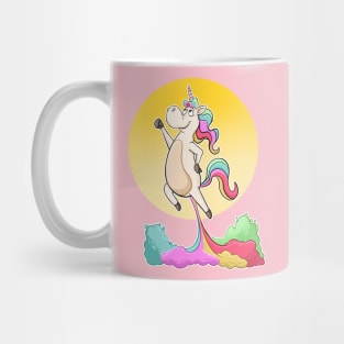 Farting Unicorn, Unicorn Funny Shirt Flying Unicorn Mug